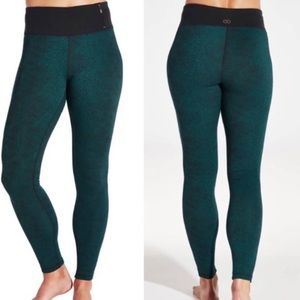 CALIA BY CARRIE UNDERWOOD NWT TEAL SNAKESKIN LEGGINGS TEAL BLACK EXTRA SMALL